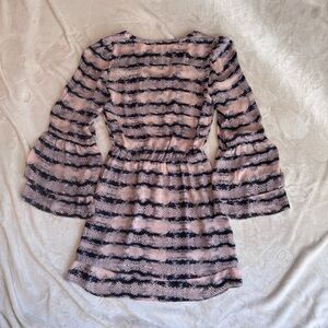 Parker Pink and Black flounce dress, Size M